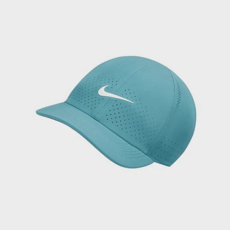 the nike cap is shown in blue