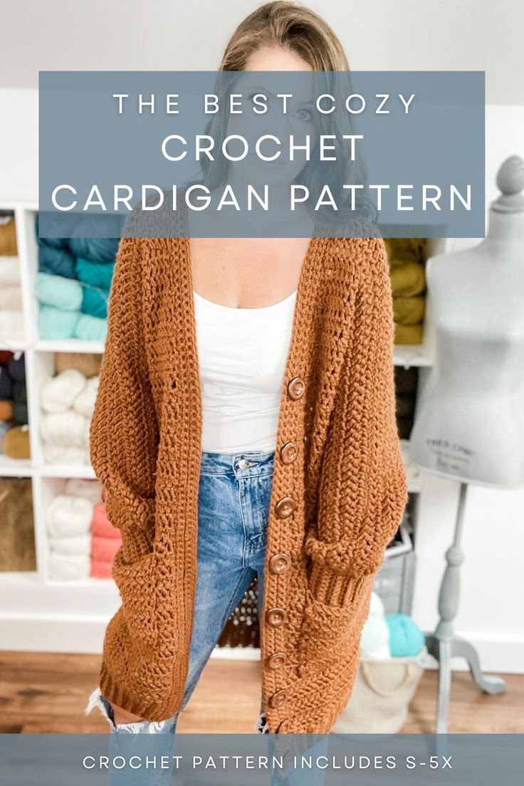 the best cozy crochet cardigan pattern