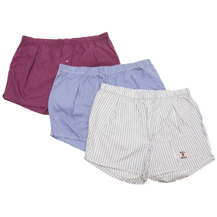 Style: WBBXR All American Boxer Shorts are made of 100% cotton, with comfort and durability in mind. We've partnered with Well Bred, a long-standing American-made underwear company, to test out offering a new line of American-made boxers. The full cut design features a four-panel construction, allowing for freedom of movement and a comfortable fit. Features: 100% Cotton High Quality 3.5oz Material Durable, Comfortable Button Fly Opening This is sold as an individual item (single pack). Assorted Cotton Short Boxer Briefs For Sleep, Cotton Boxer Briefs With Elastic Waistband For Daywear, Multi-pack Short Boxer Briefs For Loungewear, Cotton Boxer Briefs With Built-in Shorts, Cotton Boxer Briefs For Loungewear, Casual Cotton Boxer Briefs For Daywear, Comfortable Cotton Boxer Briefs For Loungewear, Sporty Relaxed Fit Cotton Boxer Briefs, Cotton Boxer Briefs Multi-pack, Short Style