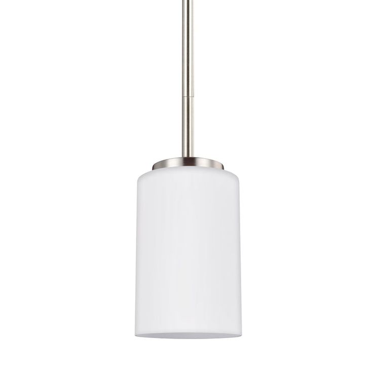 a white light hanging from a ceiling fixture