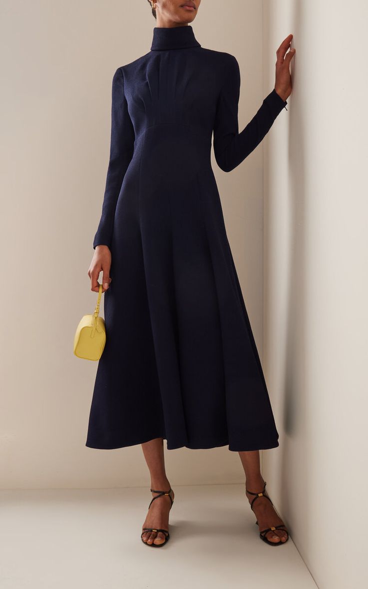 Emilia Wickstead Dress, Noble Lady, Shopping Wishlist, Emilia Wickstead, The Navy, Girl Stuff, Everyday Wardrobe, Moda Operandi, Blue Fashion