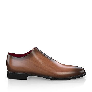 Men's Luxury Dress Shoes 58168 | Girotti Brown Plain Toe Oxfords For Galas, Brown Closed Toe Oxfords For Galas, Luxury Oxfords With Stitched Sole And Pointed Toe, Luxury Pointed Toe Oxfords With Stitched Sole, Luxury Brown Oxfords For Galas, Luxury Oxfords With Leather Lining For Galas, Fitted Italian Leather Oxfords, Luxury Dress Shoes With Pointed Toe And Stitched Sole, Luxury Dress Shoes With Stitched Sole And Pointed Toe