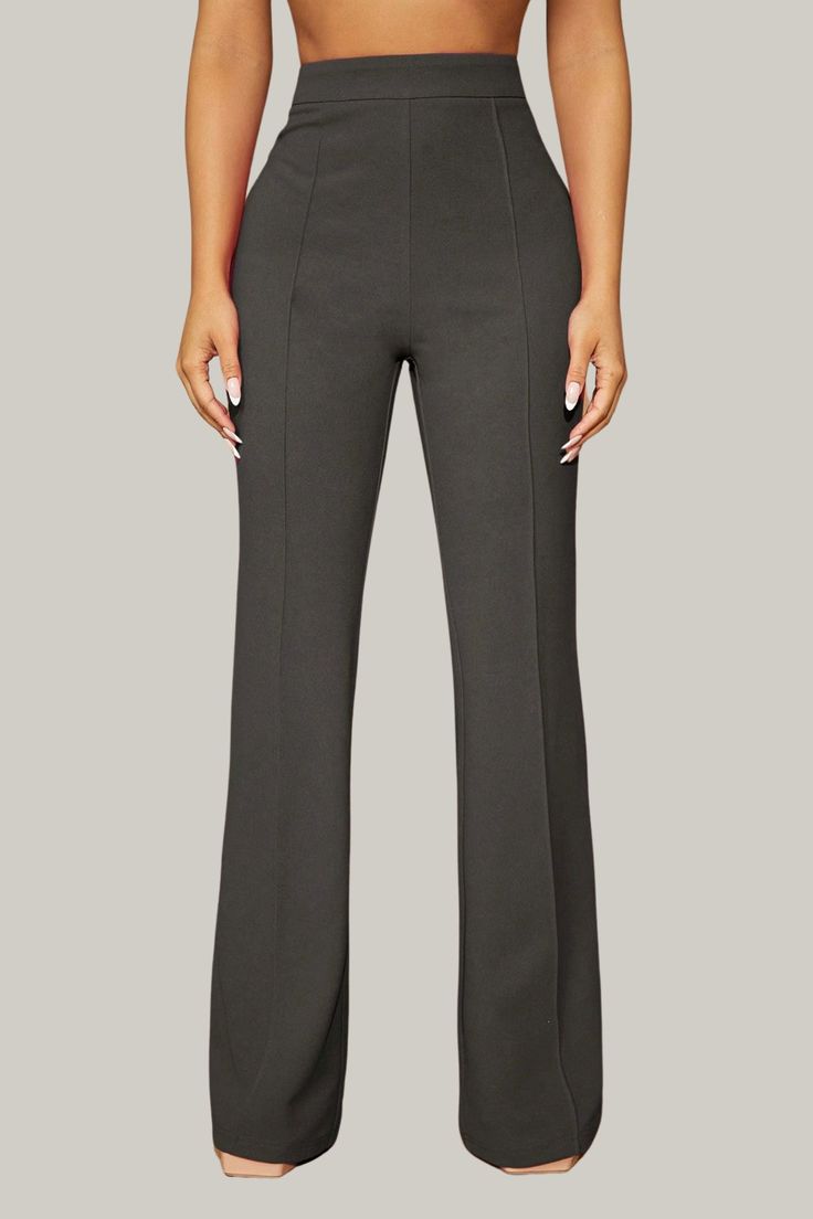 Introducing our exquisite Paityn High Waist Office Pants - a must-have addition to your professional wardrobe. These high waist pants feature a flattering flare leg and a regular fit for effortless elegance and sophistication. 95% Polyester, 5% Elastane Model is wearing size small Please allow 3-5 business days to process and ship. in cm : Size US Length Waist Size Hip Size Thigh Inseam XS 2 104.90 60.00 86.80 53.90 76.50 S 4 105.80 64.00 90.80 56.30 77.00 M 6 106.70 68.00 94.80 58.70 77.50 L 8/ Bandage Jumpsuits, Office Pants, Professional Wardrobe, High Waist Pants, Plus Size Jumpsuit, Plus Size Shopping, Effortless Elegance, Denim Jumpsuit, Shop Swimwear