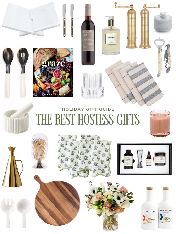 holiday gift guide for the best hostess gifts