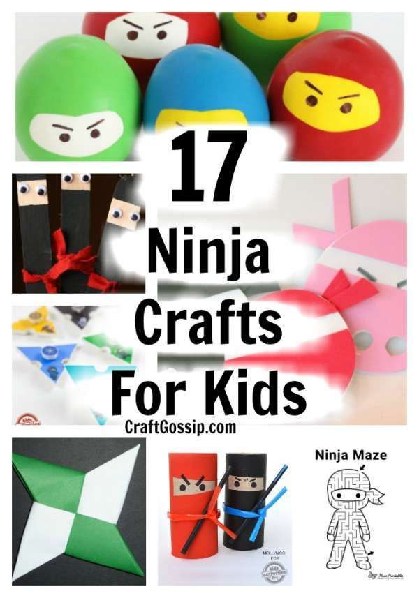 17 ninja crafts for kids that are fun and easy to make with legos, paper toys