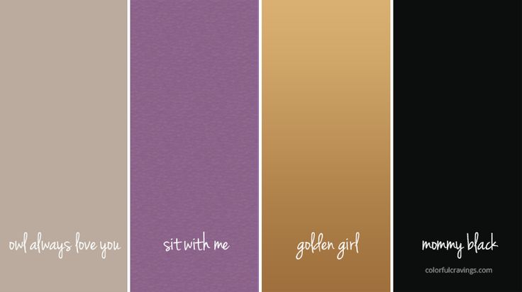 four different color palettes with the words, i always have you written on them