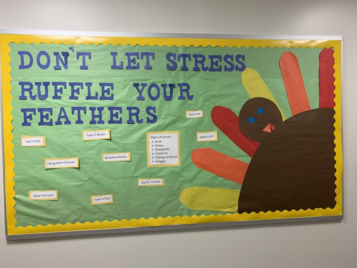 November Bulletin Boards High School, November Bulletin Board Ideas College, Bulletin Board Ideas For Assisted Living, November Bulletin Board Ideas For Work, Thanksgiving Health Bulletin Boards, November Health Bulletin Boards, Thanksgiving Ra Board Ideas, November Bulletin Boards For College, November Mental Health Bulletin Board