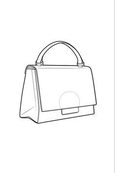 technical flats purses | www.wgsn.com Contemporary lady bag: The classic handbag returns in ... Magnetic Hardware, Bag Sketch, Flat Drawings, Bag Illustration, Drawing Bag, Drawing Fashion, Flat Sketches, Illustration Fashion Design, Classic Handbags