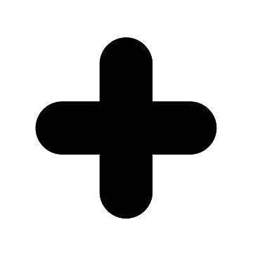 a black and white image of a plus sign