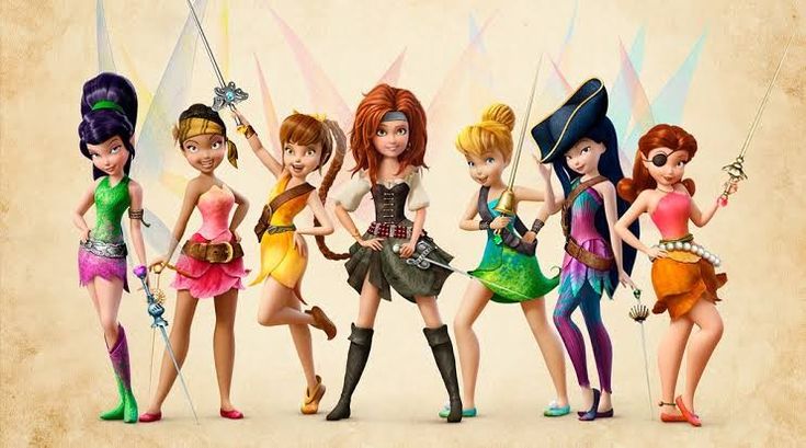 the four fairy princesses are standing together in their costumes and holding wands with one hand