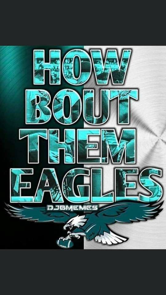 the eagles logo is shown in blue and green