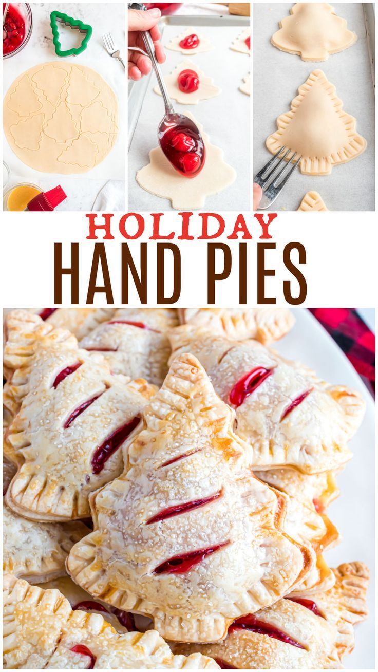 holiday hand pies with text overlay