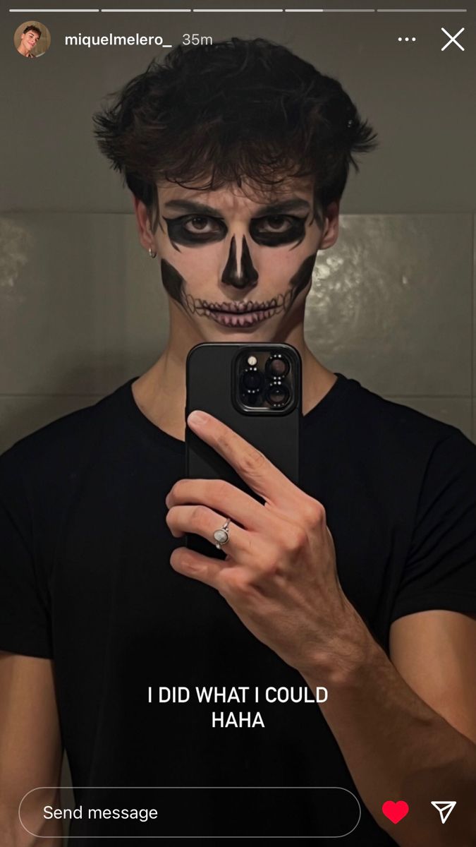 Skeleton Makeup Men, Skull Makeup Men, Halloween Makeup Men, Guys Halloween Makeup, Mens Halloween Makeup, Halloween Skeleton Makeup, Men Wearing Makeup, Mens Halloween, Skeleton Makeup