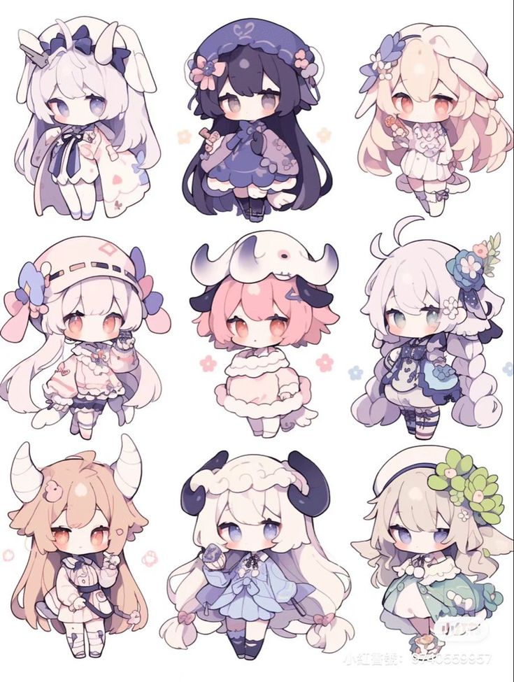 Chibi Outfits, Alternate Outfits, Section Hair, Chibi Sketch, Color Palette Ideas, Just A Dream, Chibi Anime Kawaii, Palette Ideas, 캐릭터 드로잉