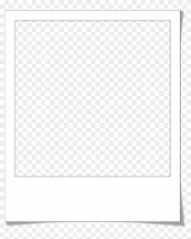 an empty white square frame on a transparent background with clipping area for text or image