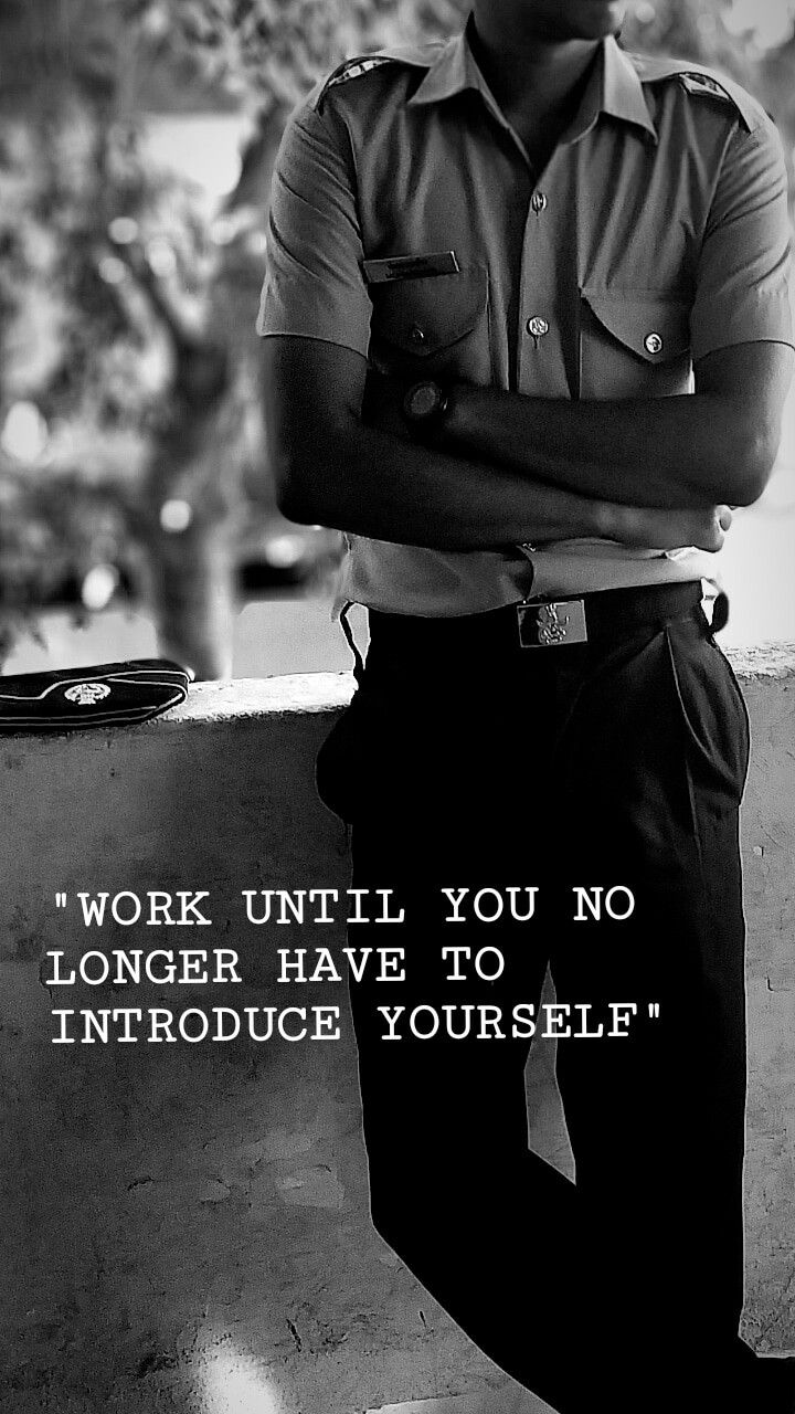 a man is leaning on a wall with his arms crossed and quote about work until you no longer have to introduce yourself