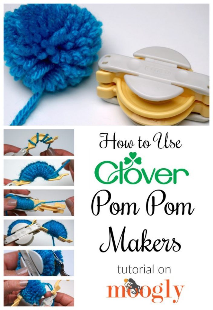 how to use clover form pom - pom maker with instructions on moogly