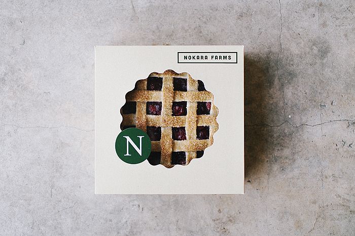 a card with an image of a pie on it and the letter n next to it