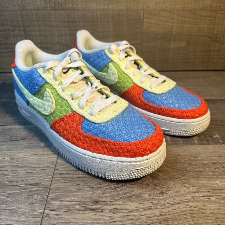 Nike Air Force 1 Lv8 Next Nature Gs ‘Hemp - Multi’ Brand New Shoes In Box, Missing Lid. Never Worn. No Rips, Tears, Or Stains. Smoke Free Environment. Ships Carefully Packaged And Boxed Right Away. Let Us Know If You Have Any Questions! Dv2192-400 If You’re Interested In Multiple Pairs From Our Closet We Offer Bundle Deals So Feel Free To Look Around, Like, And Bundle! Nike Multicolor Basketball Shoes With Laces, Sporty Multicolor Custom Sneakers With Laces, Multicolor Custom Sporty Sneakers For Sports, Multicolor Sporty Custom Sneakers For Sports, Sporty Multicolor Custom Sneakers For Sports, Nike Air Force 1 With Speckled Midsole For Sports, Sporty Multicolor Custom Synthetic Sneakers, Sporty Multicolor Custom Sneakers, Multicolor Synthetic Custom Sneakers