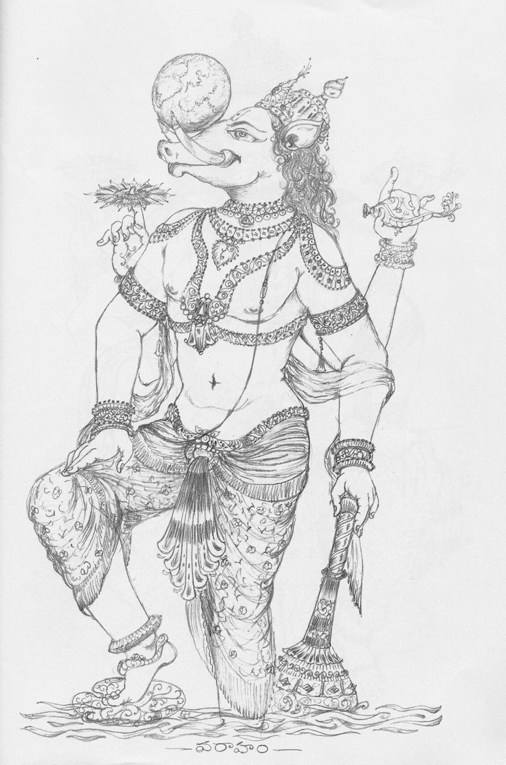 a pencil drawing of an elephant dressed as a woman with flowers in her hand and holding a broom