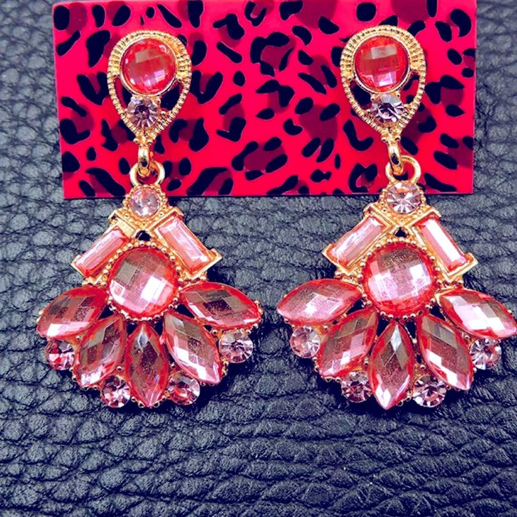 Pink Cristal Earrings Betsey Johnson New With Tag Gorgeous Earrings Sparkly Pink Cristal Size 1/5” My Other Listings Women’s Clothing And Jewelry Home Decor Art Canvas Kids. Mystery Boxes, Clothing, Boots, Men’s. Clothing, Shoes, And Jewelry , Bundle + Save Pink Metal Earrings For Formal Occasions, Rose Gold Ear Wire Earrings For Party, Pink Metal Earrings For Wedding, Pink Teardrop Jewelry For Evening, Elegant Pink Metal Earrings, Pink Metal Earrings For Evening, Trendy Pink Jewelry For Formal Occasions, Pink Dangle Crystal Earrings For Evening, Pink Drop Earrings For Evening