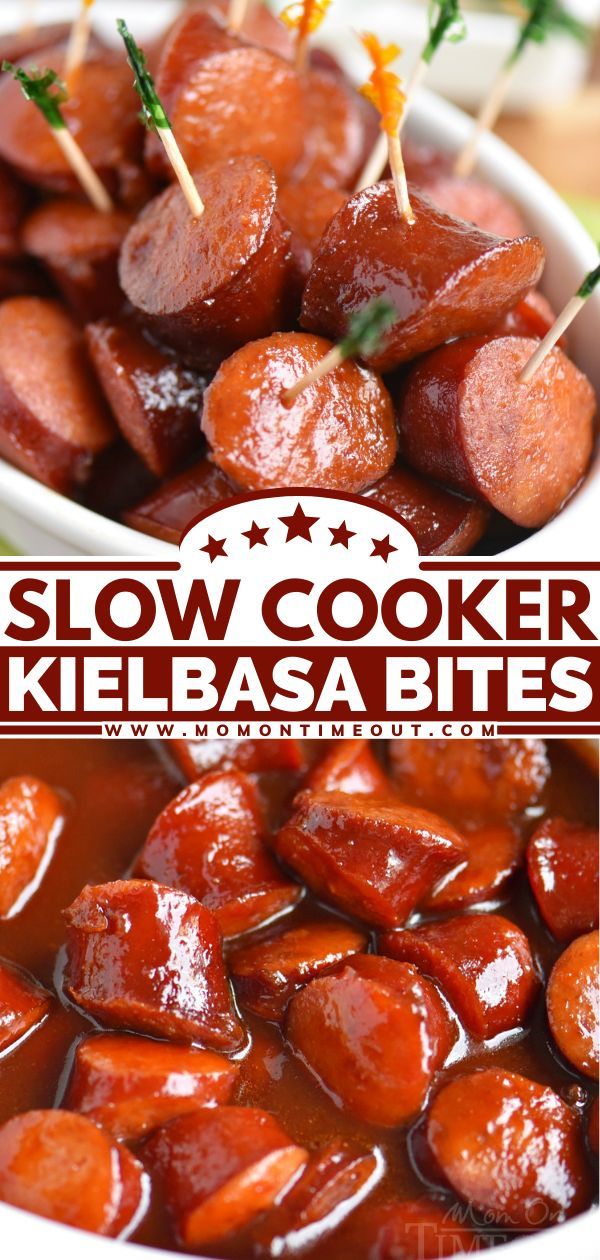 this slow cooker kielbasa bites recipe is so good and easy to make