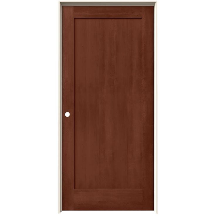 1-Panel flat door has simple, clean lines to accommodate a wide range of architectural styles. ProCore solid particle board interior core reduces sound transmission by up to 50 percent compared to a hollow core interior door. Stained door has the rich, warm look of wood, with less maintenance. Factory applied stain is brushed on and finished with a clear, protective coating. Door is prehung in frame for easy installation. Right-hand is when the knob is on the right and the door opens toward you. Interior Doors Stained, Chocolate Stains, Black Interior Doors, Bifold Closet Doors, Prehung Interior Doors, Stained Doors, Prehung Doors, Satin Nickel Hardware, Door Molding