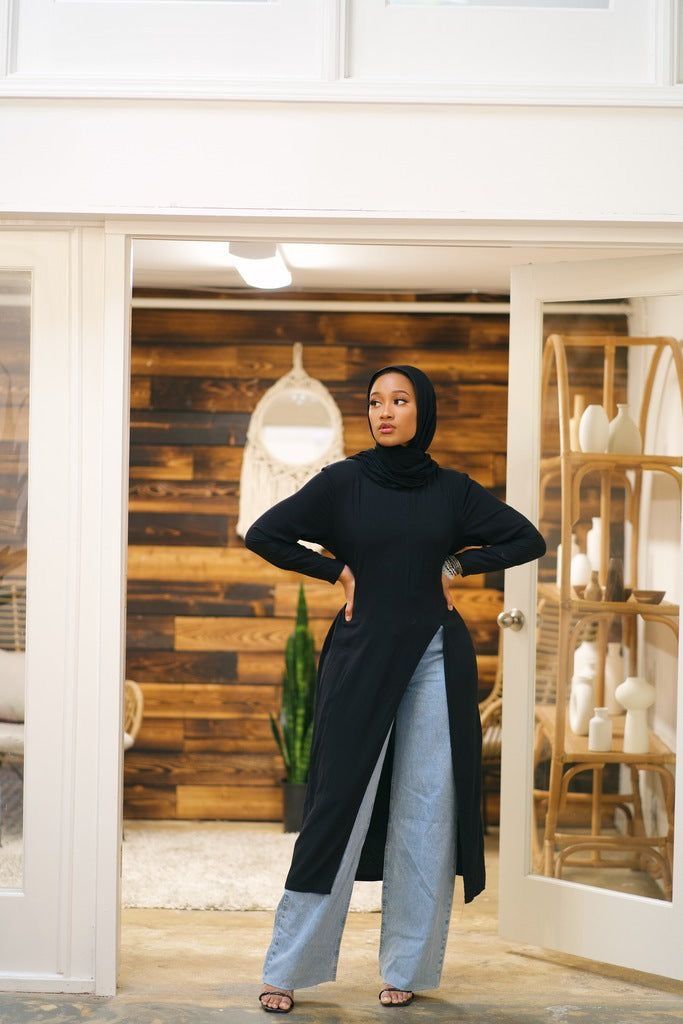 Curvy Hijab Outfit, Dresses Everyday, Modest Outfits Muslim, Outfits Muslim, Islamic Fashion Dresses, Bad Outfits, Stile Hijab, Hijabi Outfit, Modest Dresses Fashion