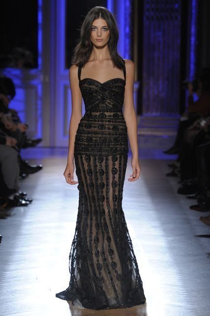 I love black Zuhair Murad Haute Couture, Designer Summer Dresses, Gaun Fashion, 2014 Dresses, Haute Couture Dresses, Couture Mode, Zuhair Murad, Black Gown, Couture Gowns