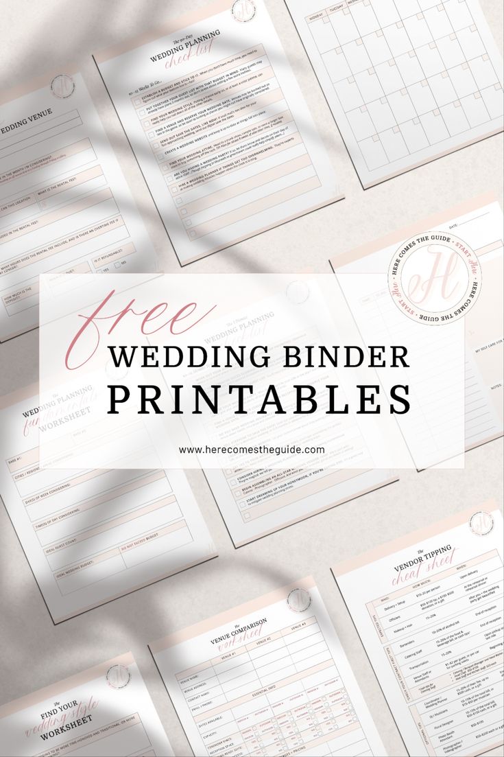 Free wedding binder printables from Here Comes The Guide Wedding Planner Checklist Free, Wedding Planning Binder Free, Wedding Planner Checklist Printable, Wedding Budget Worksheet, Wedding Spreadsheet, Planner For Moms, Wedding Planning Checklist Printable, Free Wedding Planner Printables, Wedding Planner Guide