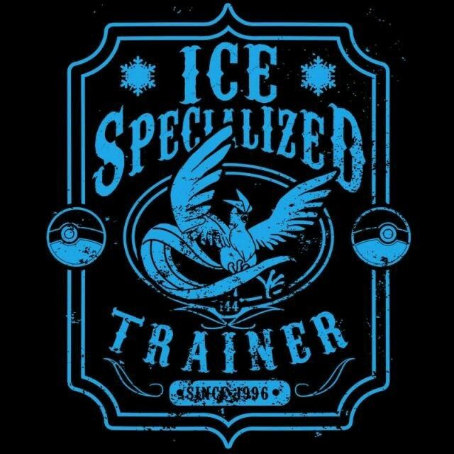 the logo for water specialized trainer, which is blue and has an image of a cartoon character