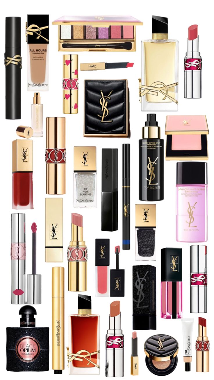 Ysl Make Up, Ysl Makeup Products, Ysl Makeup Aesthetic, Sephora Kids, Makeup Collage, Ysl Makeup, Mom Dr, Adidas Outfit Shoes, Makeup Drawing