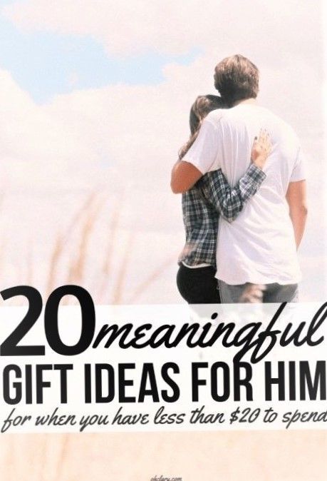 two people embracing each other with the words 20 amazing gift ideas for him