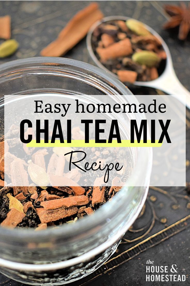 homemade chaatea mix recipe in a glass bowl