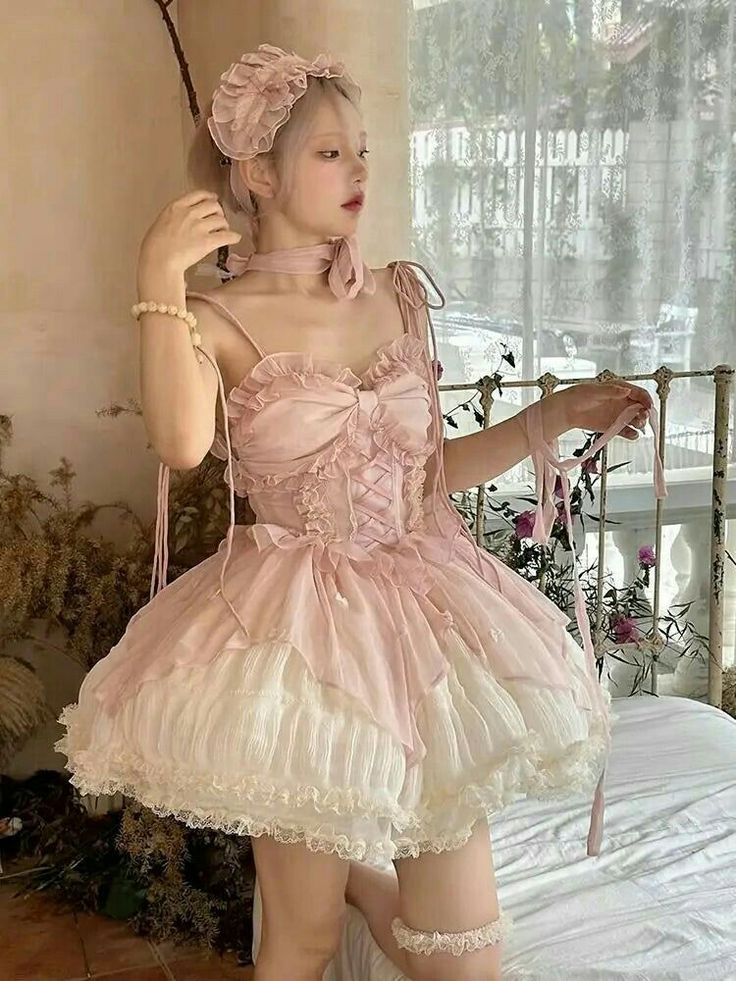 Princess Dresses For Women, Gown Neckline, Sweet Dresses, Ballet Style, Maid Outfit, Ballet Fashion, Princess Dresses, Ruffles Fashion, Sling Dress