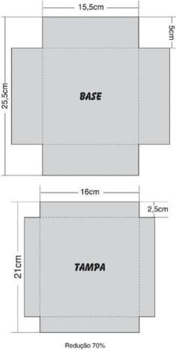 two boxes with measurements for each size and the same size as shown in this diagram