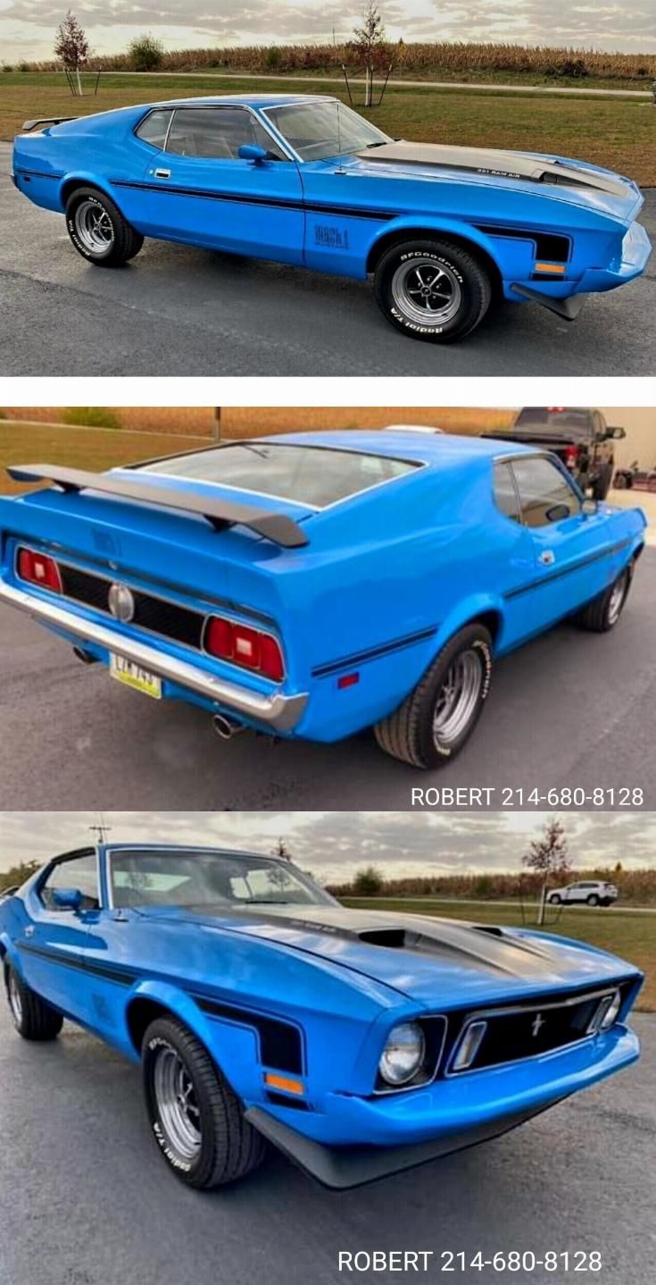 two pictures of the same blue car in different stages of being painted and then showing it's paint job