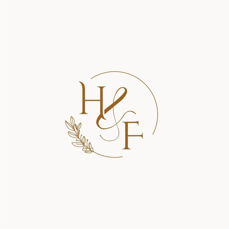 the h and f logo with an olive branch on it's left hand corner