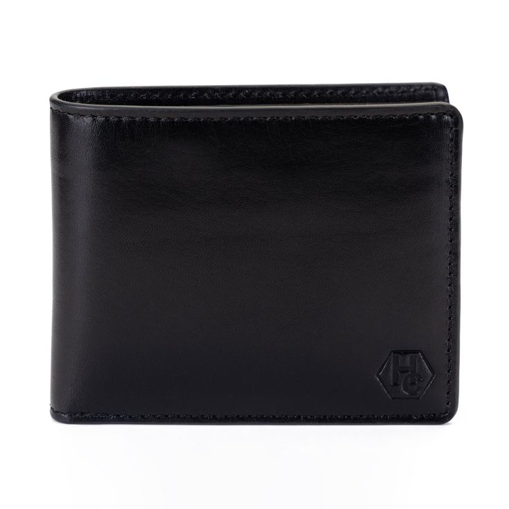 Improved classic design of man`s wallet Full grain vegetable tanned premium leather RFID - protected 3.3"H x 4.1"W x 0.5"D (folded) Holds 6 – 12 cards 2 slip pockets Flat bill section Fabric lining Branded gift box Imported Classic Leather Card Holder With Coin Pocket, Formal Bifold Card Holder With Rfid Blocking, Classic Bifold Wallet With Coin Pocket, Formal Rectangular Wallet With Coin Pocket, Classic Rfid Blocking Card Holder For Business, Formal Trifold Card Holder With Coin Pocket, Classic Formal Trifold Wallet With Interior Card Slots, Classic Formal Trifold Wallet With Card Slots, Classic Formal Wallet With Rfid Blocking