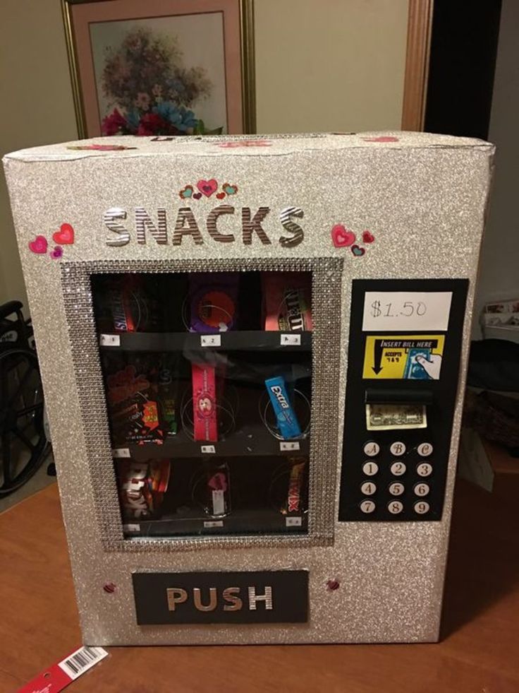 a machine that has some snacks in it