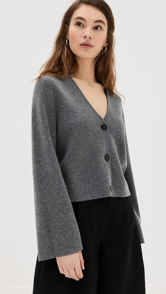 Jenni Kayne Chelsea Cardigan | Shopbop Chic Cashmere V-neck Sweater For Winter, Elegant Soft Knit Cashmere V-neck Sweater, Elegant Soft Knit V-neck Sweater For Fall, Chic Wool V-neck Sweater For Work, Chic Wool V-neck Fine Knit Sweater, Elegant Merino Wool V-neck Sweater For Fall, Elegant Merino Wool Soft Knit Sweater, Elegant Soft Knit Merino Wool Sweater, Elegant Soft Knit V-neck Sweater For Layering