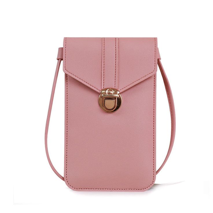 Material: Synthetic Leather Closure Type: Zipper hasp Suitcase shape: Vertical model in square shape Pattern: Solid Color Fashion Element: Metal Style: Korean Style Mobile Wallet, Cell Phone Wallet, Cell Phone Purse, Mors Dag, Phone Purse, Women Bags Fashion, Mobile Phone Bag, Handbag Straps, Womens Crossbody Bag