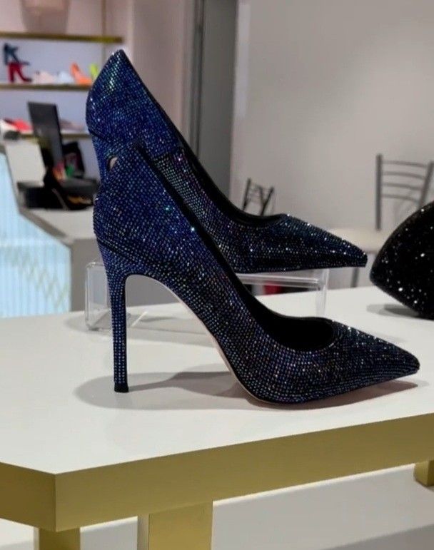 Luxury Blue Heels, Dark Blue High Heels, Blue Glitter Heels, Dark Blue Heels, Navy Blue High Heels, Wedding Plants, Formal Heels, Blue High Heels, Fashion Shoes Heels