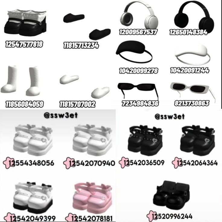 various types of shoes and headphones are shown in this graphic above the image is an advertisement for children's footwear