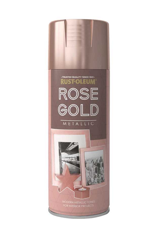 rose gold metallic spray paint from rustoflemum