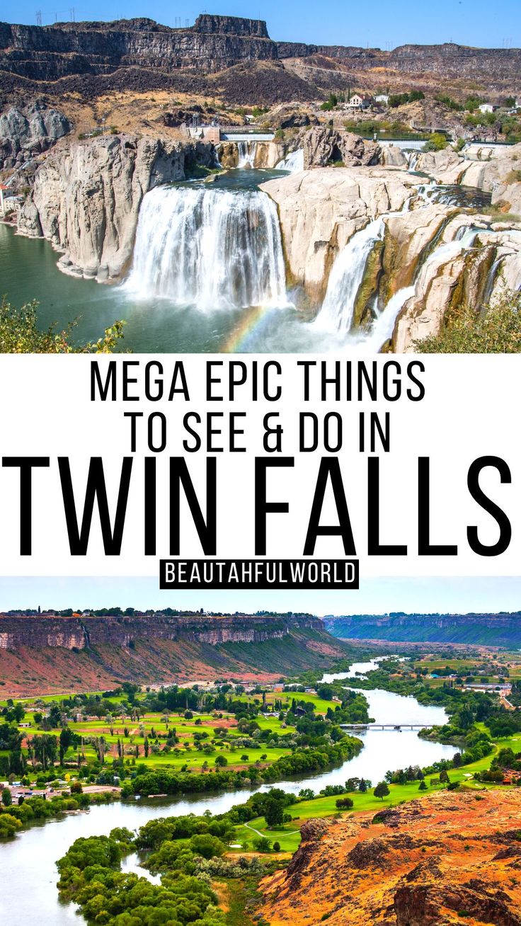 Best Things to Do in Twin Falls, Idaho from a Local in 2023 Falls Drawing, Things To Do In Idaho, Shoshone Falls, Snake River Canyon, Southern Idaho, Twin Falls Idaho, Idaho Travel, Hiking Photography, Hiking Pictures