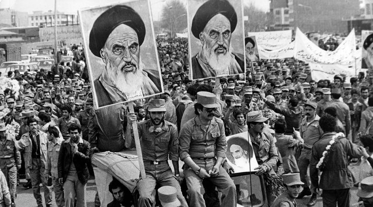 an old black and white photo of people protesting