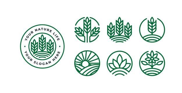 Download this Premium Vector about Set of nature logo template with badgesand discover more than 142 Million Professional Graphic Resources on Freepikfreepik vector minimallogo naturelogo logocollection Eco Logo Design Branding, Nature Logo Inspiration, Natural Products Logo, Agro Logo, Plants Logo, Herb Logo, Eco Logo Design, Supermarket Logo, Plant Logo