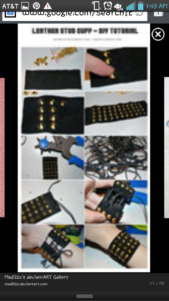 Diy stud cuff Trash Clothes, Bassist Aesthetic, Diy Emo Clothes, Diy Goth Clothes, Oc Generator, Diy Gothic, Cuffs Diy, Punk Fashion Diy, Diy Leather Bracelet