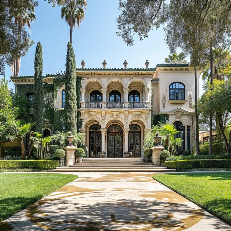 Inside Nicolas Cage's Former Beverly Hills Mansion Beverly Hills Mansion Interior, Beverly Hills Houses Exterior, 80s House Interior, Beverly Hills Homes, Celebrity Home, 80s House, Beverly Hills Mansion, Mansion Exterior, Beverly Hills Houses